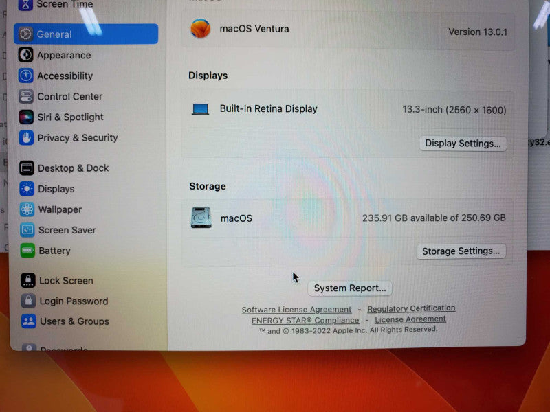 MacBook Pro 2017 13\\" Core i5-7360U @ 2.3 GHz 8GB Ram 250GB SSD *READ* (