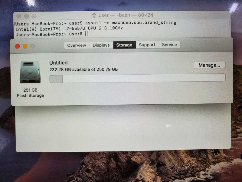 MacBook Pro 2015 13\\" Retina i7-5557U @ 3.1 GHz 16GB Ram 250GB SSD *READ* (
