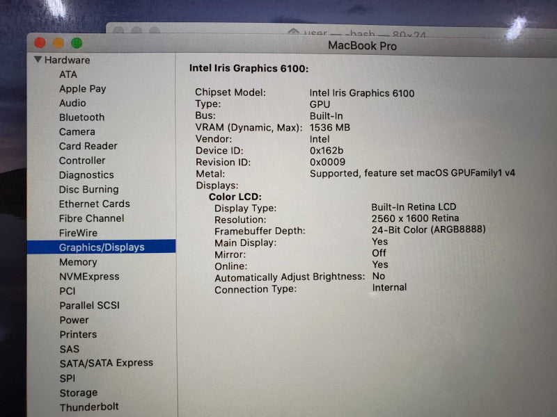 MacBook Pro 2015 13\\" Retina i7-5557U @ 3.1 GHz 16GB Ram 250GB SSD *READ* (