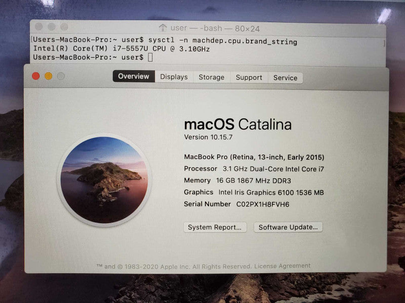 MacBook Pro 2015 13\\" Retina i7-5557U @ 3.1 GHz 16GB Ram 250GB SSD *READ* (