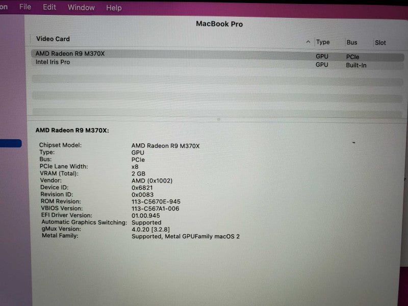 MacBook Pro 2015 15\\" Retina i7-4870U @ 3.1 GHz 16GB Ram 250GB SSD *READ* (