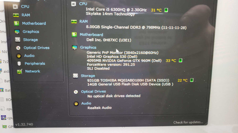 Dell Inspiron 15 7559 i5-6300HQ, 8GB DDR3, GTX 960M, 1TB SSD [