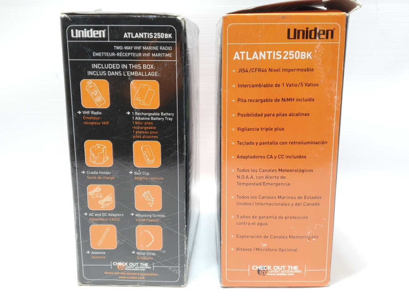uniden atlantis 250 two-way VHF marine radio _