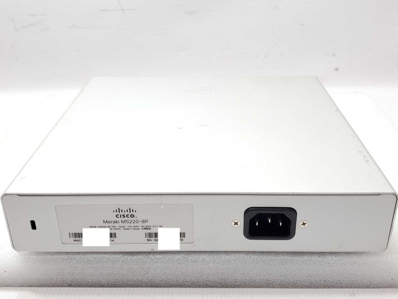 Cisco MerakI MS220-8P-HW 8-Ports Desktop Ethernet Switch - UNCLAIMED _