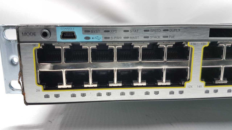 Cisco 3750-x Series PoE Switch WS-C3750X-48P-S / fully factory reset default #