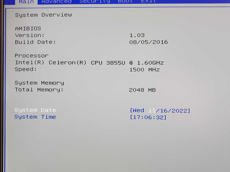 Shuttle XPC Mini PC, Intel Celeron 3855U 1.6GHz, 2GB, No HDD _