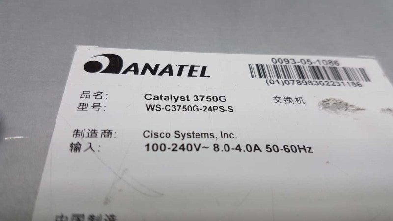Cisco Catalyst WS-C3750G-24PS-S 24x port gigabit PoE Switch #