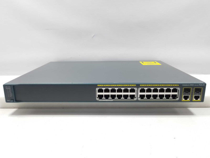 Cisco WS-C2960-24PC-L 24 Port POE Switch Dual Gigabit Uplinks, FCTY RESET, QTY ~