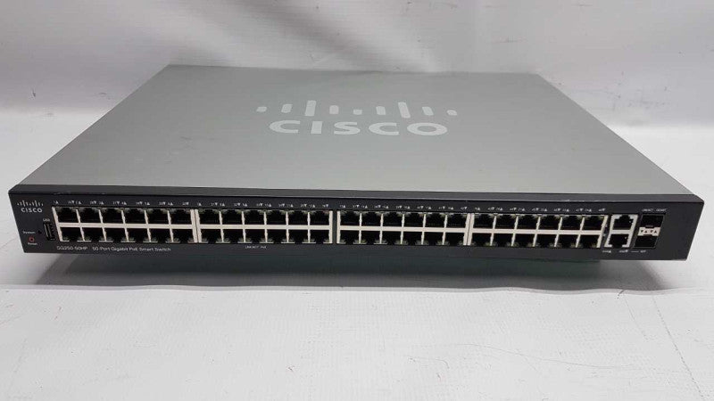 Cisco SG250-50HP 50x port gigabit PoE Smart switch / fact. reset #