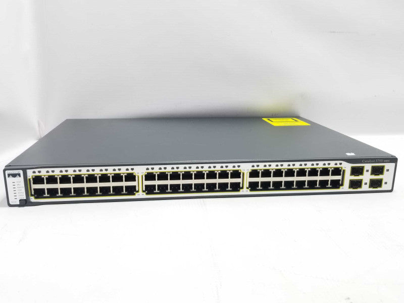 CISCO WS-C3750-48TS-S Catalyst 3750 48 10/100 + 4 SFP +, AS-IS ~