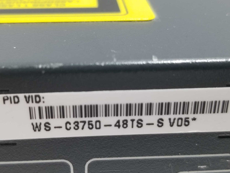 CISCO WS-C3750-48TS-S Catalyst 3750 48 10/100 + 4 SFP +, AS-IS ~