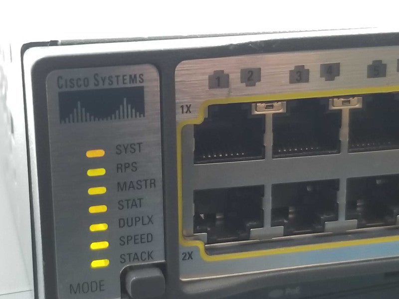 CISCO WS-C3750-48TS-S Catalyst 3750 48 10/100 + 4 SFP +, AS-IS ~
