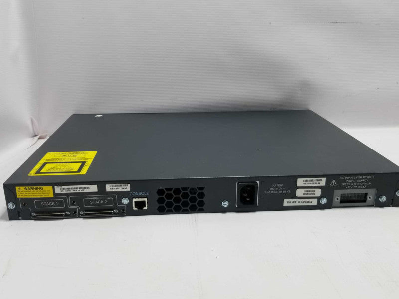 CISCO WS-C3750-48TS-S Catalyst 3750 48 10/100 + 4 SFP +, AS-IS ~