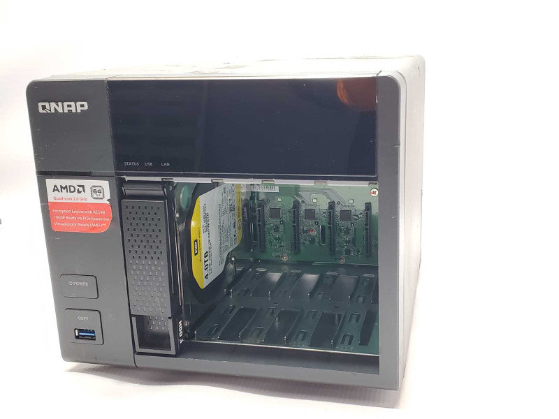 QNAP TS-563 5 Bay Server/NAS with 1x 4TB HDDs, Factory reset _