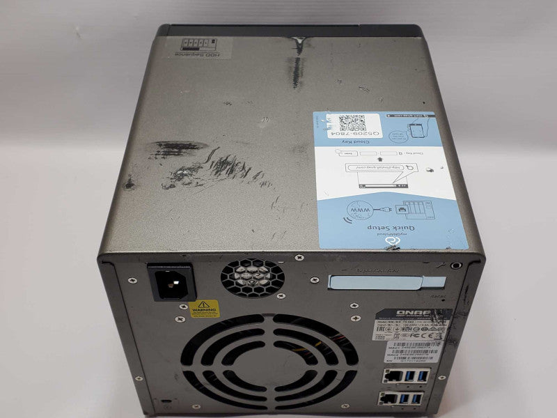 QNAP TS-563 5 Bay Server/NAS with 1x 4TB HDDs, Factory reset _
