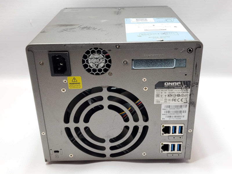 QNAP TS-563 5 Bay Server/NAS with 1x 4TB HDDs, Factory reset _