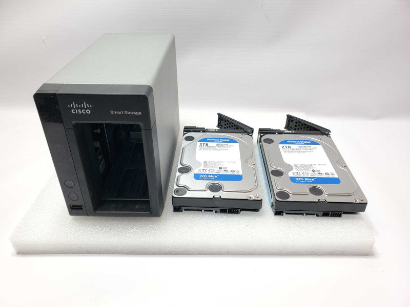 Cisco NSS322 2-Bay Smart Storage with 2x 2TB HDDs, No power adapter _