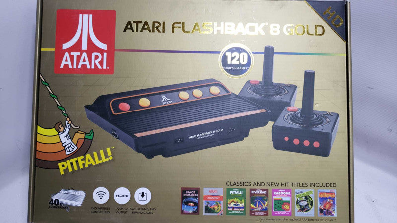 Atari 40Th Anniversary Flashback 8 Gold HD AR3620 w/ power adapter[