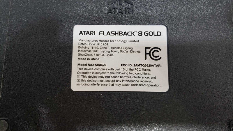 Atari 40Th Anniversary Flashback 8 Gold HD AR3620 w/ power adapter[