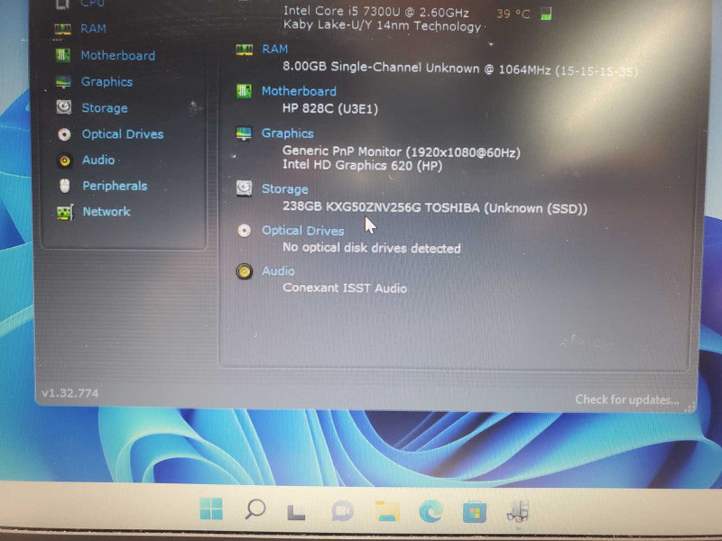 HP EliteBook 840G4, Core I5-7300U 2.6GHz, 8GB DDR4, 250GB SSD, 14\\" _