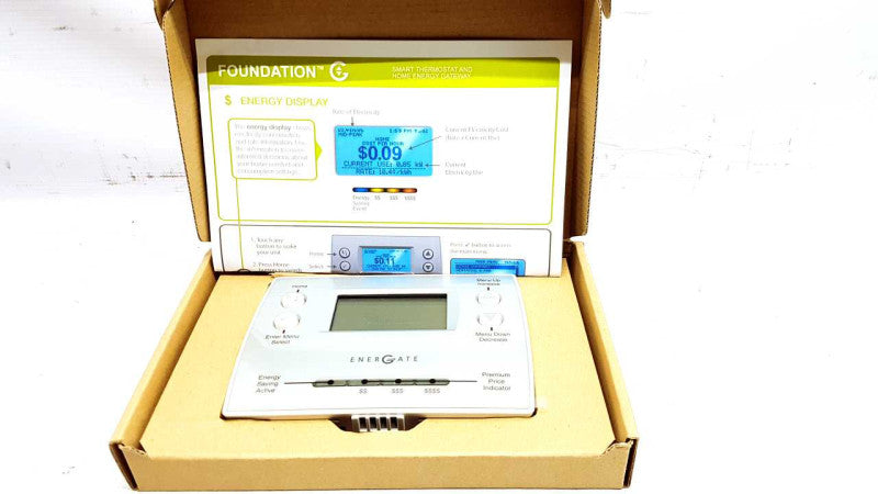 NEW Energate FZ100 Foundation Smart Programmable Thermostat & Home Gateway #