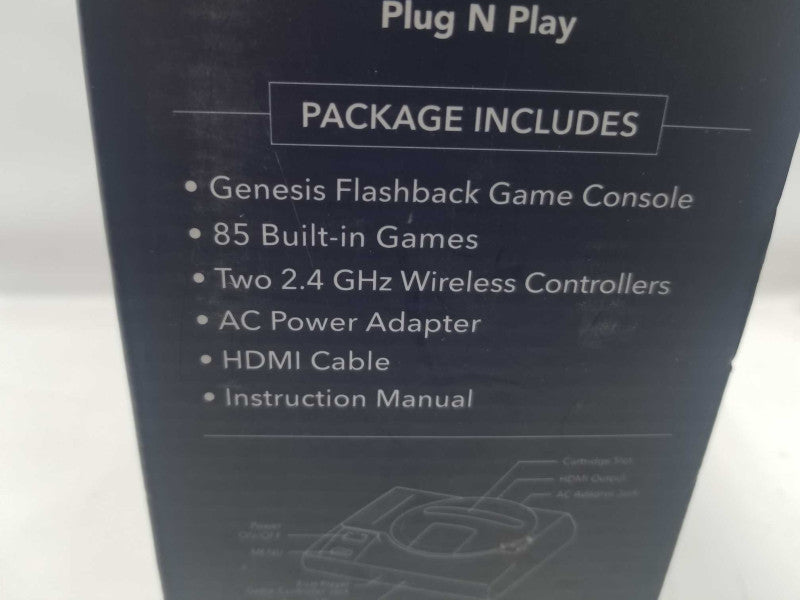 Sega Genesis Flashback  AtGames 85 built in games HDMI 2x wireless controllers ~