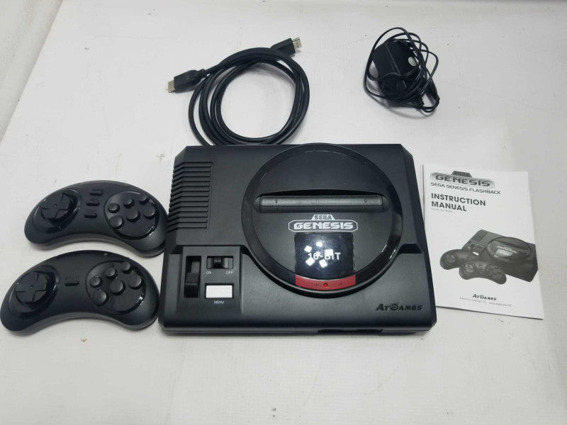 Sega Genesis Flashback  AtGames 85 built in games HDMI 2x wireless controllers ~