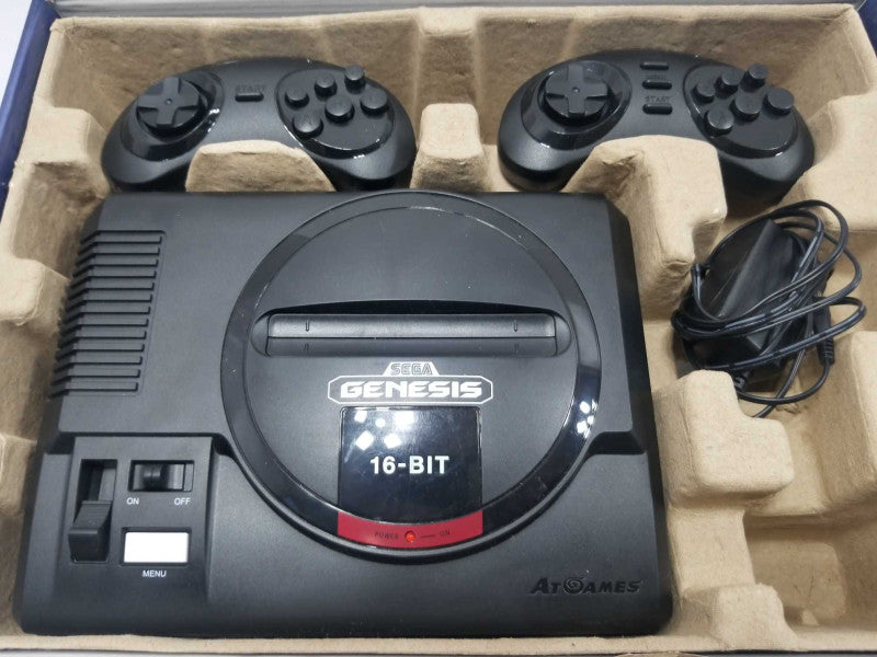 Sega Genesis Flashback  AtGames 85 built in games HDMI 2x wireless controllers ~