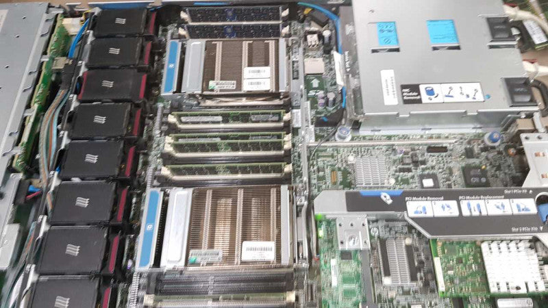 HP Proliant DL360p Gen8 2x Xeon E5-2609 @ 2.40ghz / 128gb ram / P420i Ctrl #