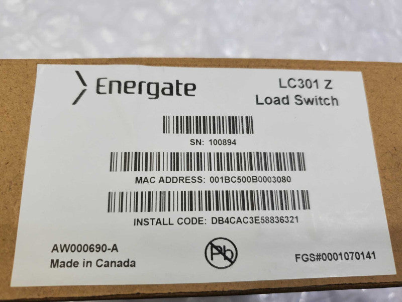 Brand New Energate LC310 Z Load Control Switch 240 AC 30AMP )