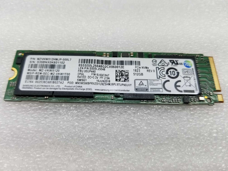 Samsung HP 512GB M.2 SSD MZVKW5120 ~
