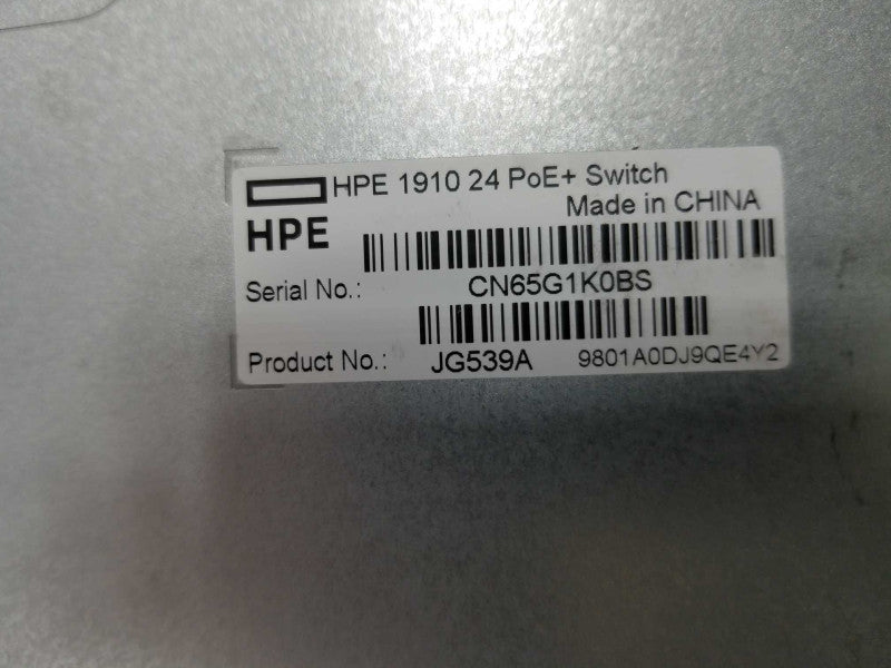 HPE OfficeConnect 1910 Series 24-Port POE+ Ethernet Switch JG539A  ~