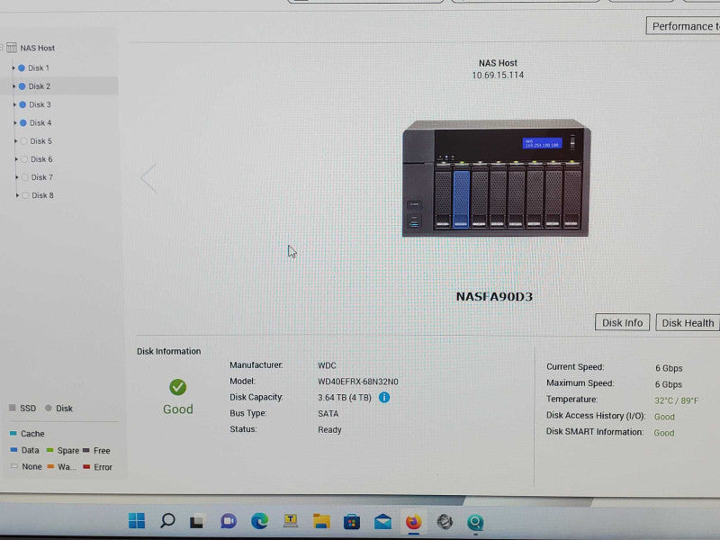 QNAP TS-853A 8-Bay NAS Quad Core CPU, 4GB RAM, 4x 4TB HDDs, Factory Defaulted _