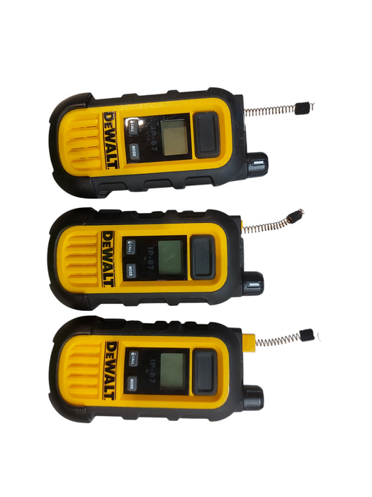 Lot 3x DeWalt 2 Way Radios N85600-1 IP-67