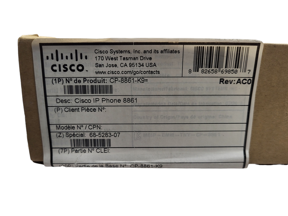 Cisco CP-8861-K9 8861 IP Phone-New Sealed Q$