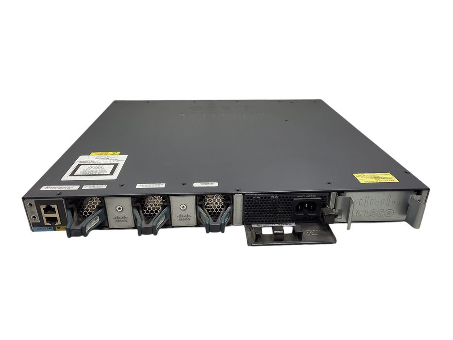 Cisco WS-C3650-48PS-S | 48-Port Gigabit PoE+ Switch | 4x SFP | 1x 640W PSU $