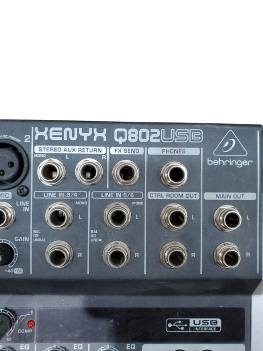 Behringer XENYX Q802USB Mixer *READ*