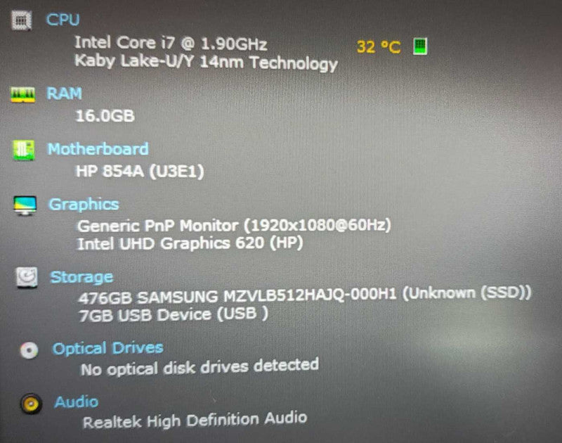 HP EliteBook 830 G6 13.3\\" Core i7-8665U @ 1.9 GHz 16GB DDR4 500GB SSD (