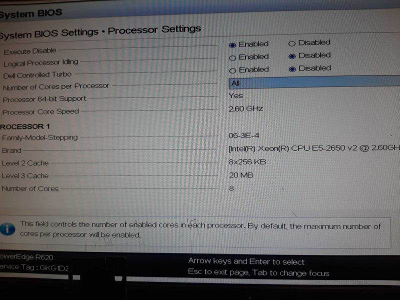 Dell PowerEdge R620 1x Xeon E5-2650 @ 2.60GHz - No RAM/HDD/Caddies +