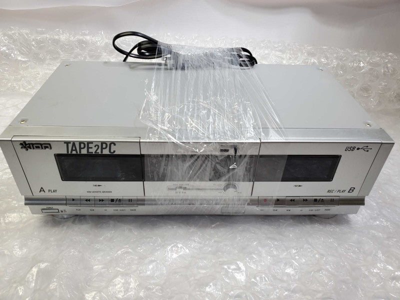 ION Tape 2 PC USB Cassette Tape Archiver Dual Cassette Deck Silve )