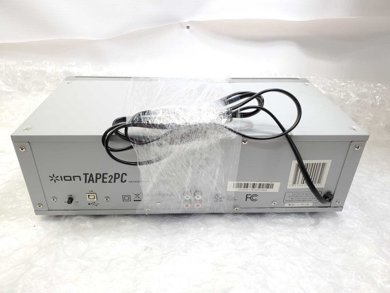 ION Tape 2 PC USB Cassette Tape Archiver Dual Cassette Deck Silve )