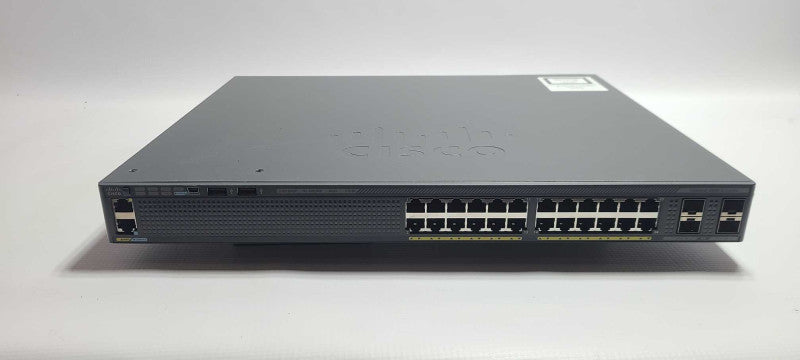 Cisco Cataylst WS-C2960X-24PS-L 24-Port POE Ethernet 4-SFP Port Managed Switch $