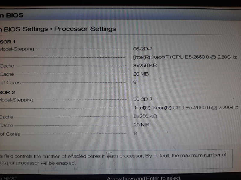 Dell PowerEdge R620 2x Xeon E5-2660 @ 2.20GHz - H710P Mini -No RAM/HDD/Caddies +