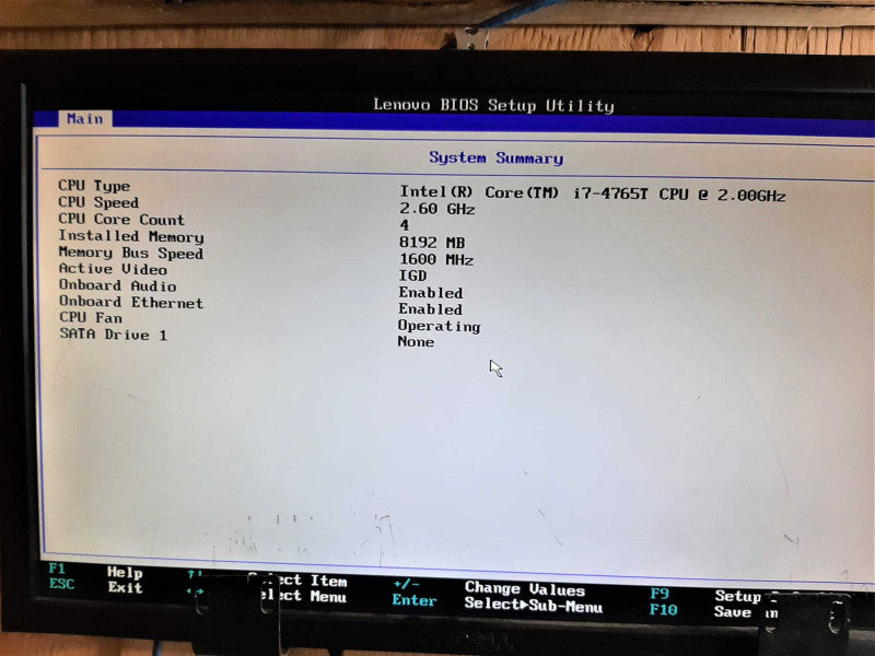 Lenovo ThinkCentre M93p Intel Core i7-4765T 2GHz 8GB RAM +