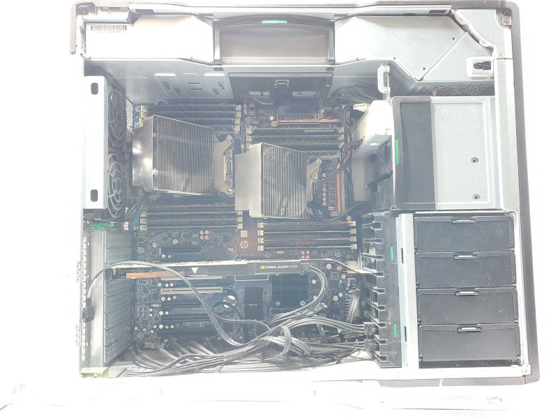 HP Z820 WS, 2x Xeon E5-2630v2 2.6GHz, 128GB DDR3, 4x HDD Caddies, Quadro K4000 _