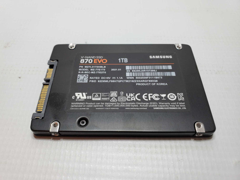 Samsung 870 EVO SATA 2.5\\" Internal Solid State Drive SSD - 1TB (