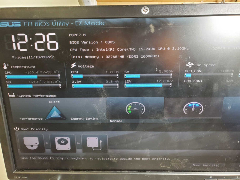 Custome PC P8P67-M i5-2400 @3.1GHz 32GB DDR3 GTS450 )
