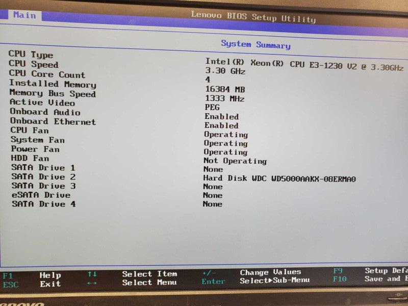 Lenovo ThinkStation E31 Xeon E3-1230 @ 3.3 GHz 16GB Ram 500GB HDD Quadro 2000 (