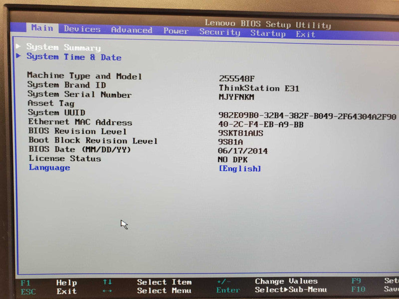 Lenovo ThinkStation E31 Xeon E3-1230 @ 3.3 GHz 16GB Ram 500GB HDD Quadro 2000 (