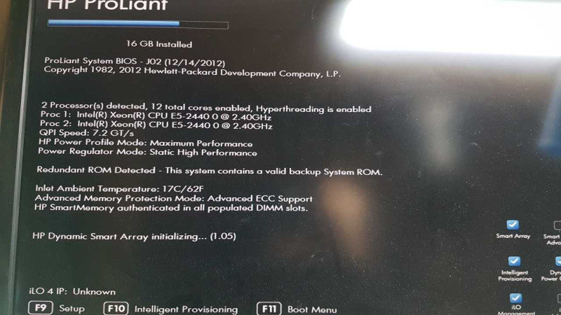 HP Proliant ML350e Gen8 2x Xeon E5-2440 @ 2.40ghz / 16gb ram / Raid Ctrl #